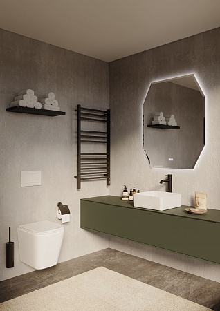 Подвесной унитаз безободковый Terminus Ватикан 490х340 белый Керчь - фото 2