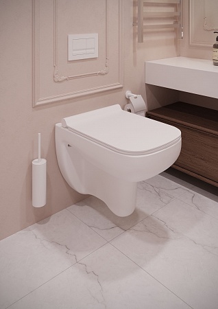 Подвесной унитаз Terminus Ното 550х350 белый Керчь - фото 7