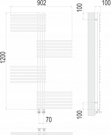 Европа П24 70х1200 Полотенцесушитель  TERMINUS Керчь - фото 3