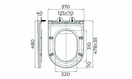 Сиденье для унитаза Terminus Классик цвет белый  Керчь - фото 7