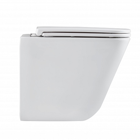 Подвесной унитаз безободковый Terminus Ватикан Монолит 490х340 белый Керчь - фото 4