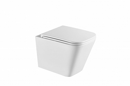 Подвесной унитаз безободковый Terminus Ватикан 490х340 белый Керчь - фото 4