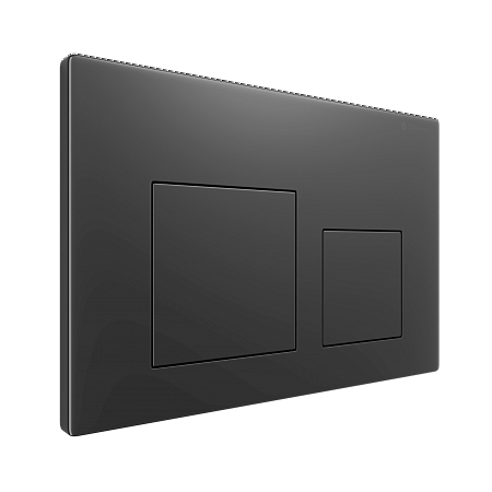 Клавиша смыва для инсталляции Terminus Classic кнопка квадрат цвет  воронёная сталь Керчь - фото 2