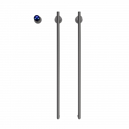 Рондо П2 350х760 электро Полотенцесушитель TERMINUS Оружейная сталь Керчь - фото 2