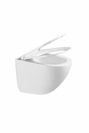 Подвесной унитаз безободковый Terminus Аврора Монолит 495х360 белый Керчь - фото 8