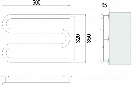 Электро 25 М-обр 600х350 Полотенцесушитель TERMINUS Керчь - фото 3 Электро 25 М-обр 600х350 Полотенцесушитель TERMINUS Керчь - фото 3