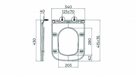 Сиденье для унитаза Terminus Ватикан цвет белый Керчь - фото 7
