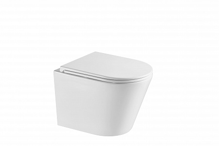 Подвесной унитаз безободковый Terminus Классик S 515х355 белый Керчь - фото 3