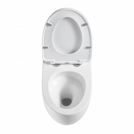 Подвесной унитаз безободковый Terminus Енисей Монолит 560х390 белый Керчь - фото 3