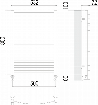 Авиэль П10 500х800 Полотенцесушитель TERMINUS Керчь - фото 3 Авиэль П10 500х800 Полотенцесушитель TERMINUS Керчь - фото 3