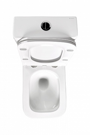 Напольный унитаз-компакт безободковый Terminus Ватикан 610х365 белый Керчь - фото 4