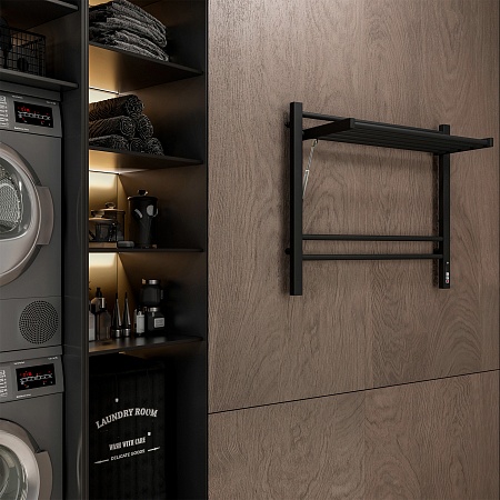 Горизонт П8 600х600 электро КС ЧЕРНЫЙ МУАР (sensor quick touch) Полотенцесушитель TERMINUS Керчь - фото 4