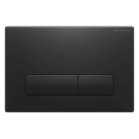 Клавиша смыва для инсталляции Terminus Classic кнопка прямоугольник цвет чёрный матовый Керчь - фото 1