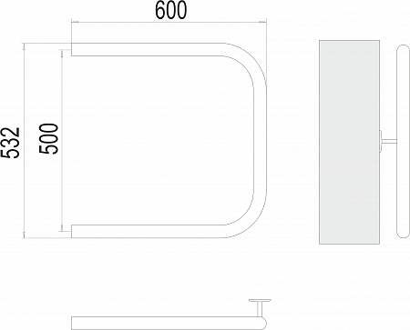 П-обр AISI 32х2 500х600 Полотенцесушитель TERMINUS Керчь - фото 3 П-обр AISI 32х2 500х600 Полотенцесушитель TERMINUS Керчь - фото 3