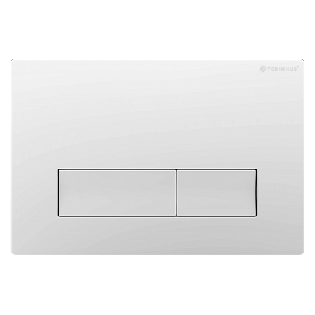 Клавиша смыва для инсталляции Terminus Classic кнопка прямоугольник цвет белый Керчь - фото 1