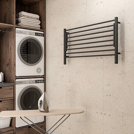 Горизонт П8 1000х600 электро КС ЧЕРНЫЙ МУАР Полотенцесушитель TERMINUS Керчь - фото 3