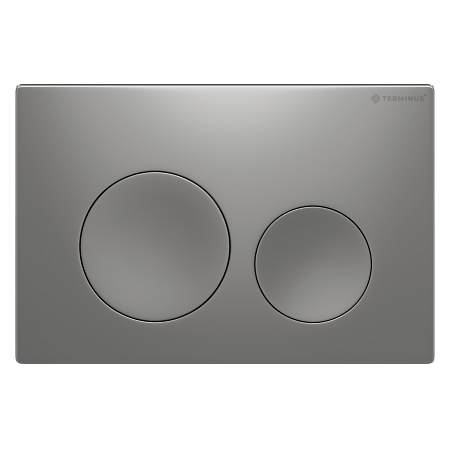 Клавиша смыва для инсталляции Terminus Classic кнопка круг цвет матовый хром Керчь - фото 1