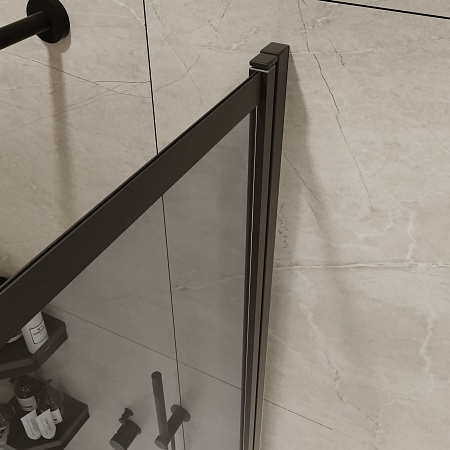 Шторка на ванну слайдер Terminus Ното 01 1500х900 проф.черный, тонированная Керчь - фото 5 Шторка на ванну слайдер Terminus Ното 01 1500х900 проф.черный, тонированная Керчь - фото 5